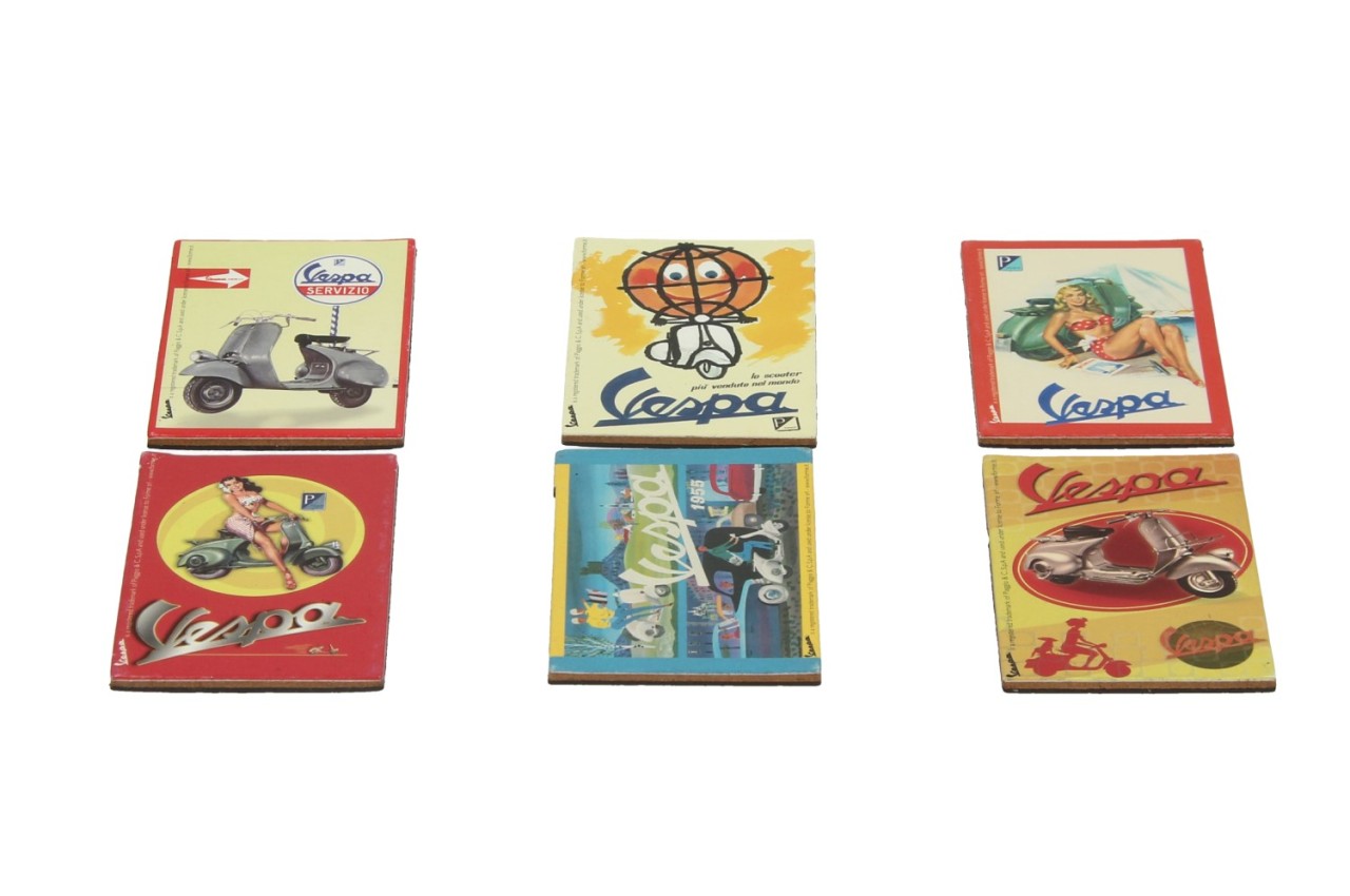 Vespa magneet, 6 stuks
