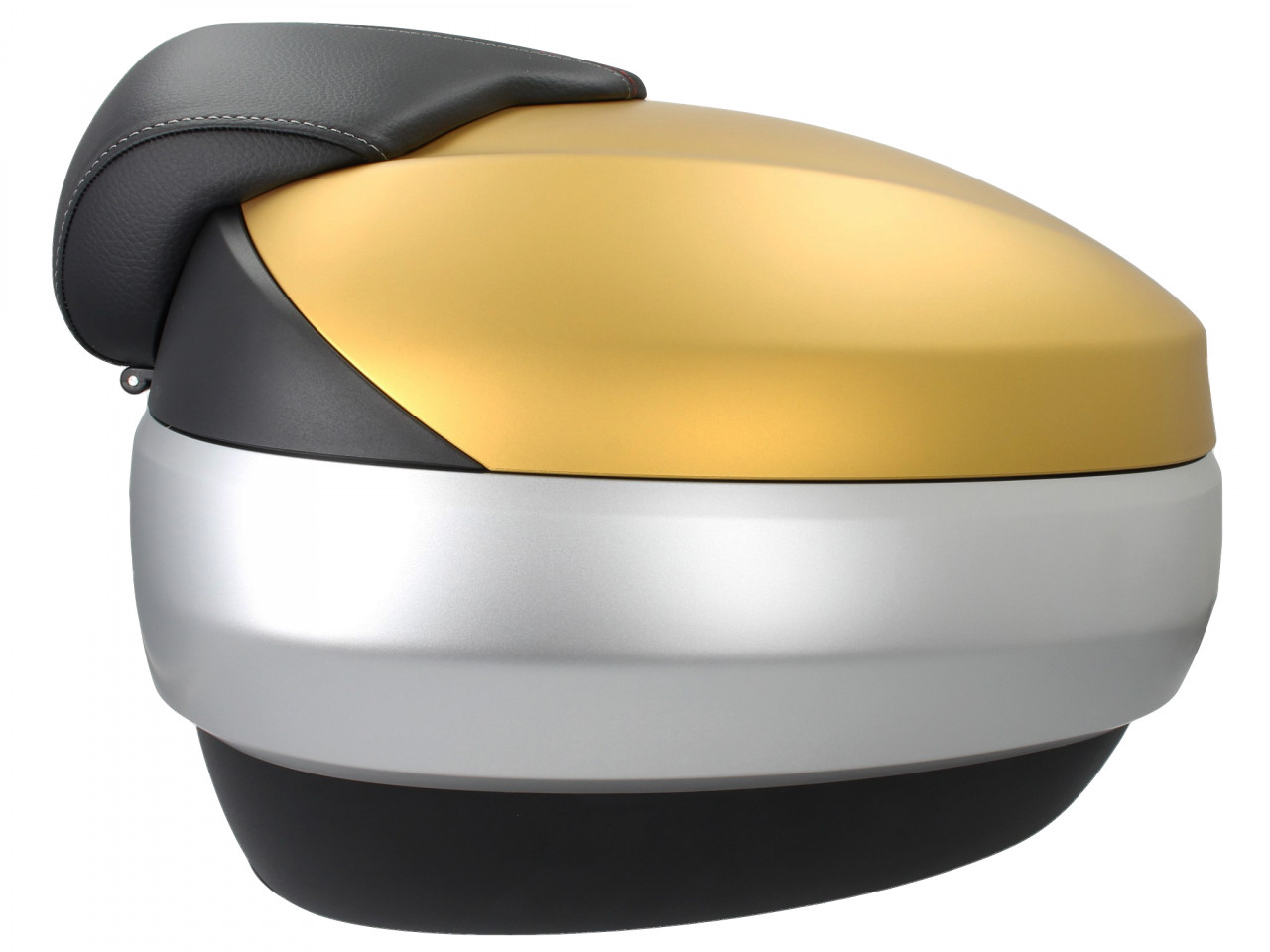 Topkoffer 50 l, (LE_gold matt) incl. rugkussen voor Piaggio MP3 500 Sport Advance HPE