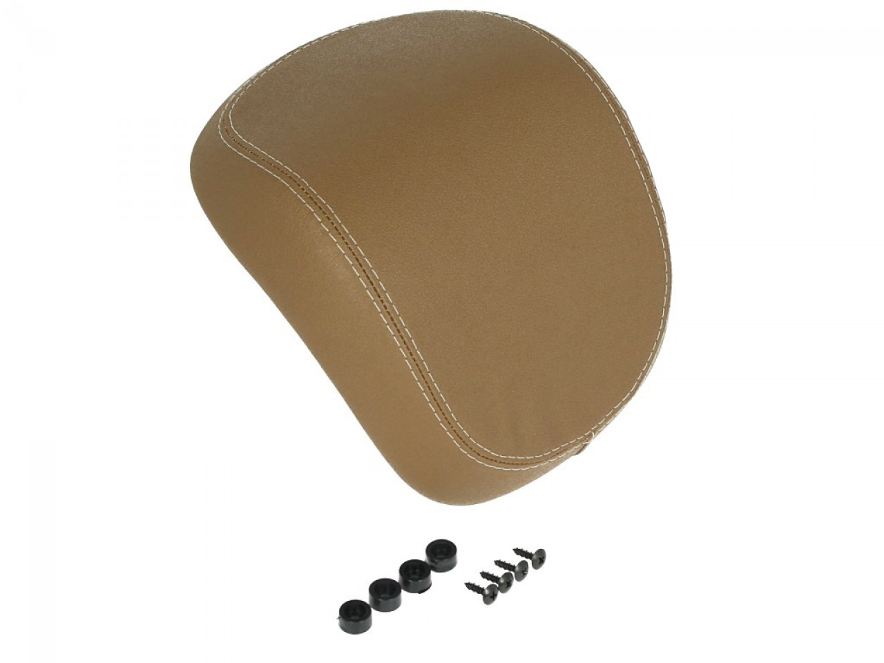 Topcase Kit 32L donkerblauw (289/A), rugkussen beige voor Vespa Primavera