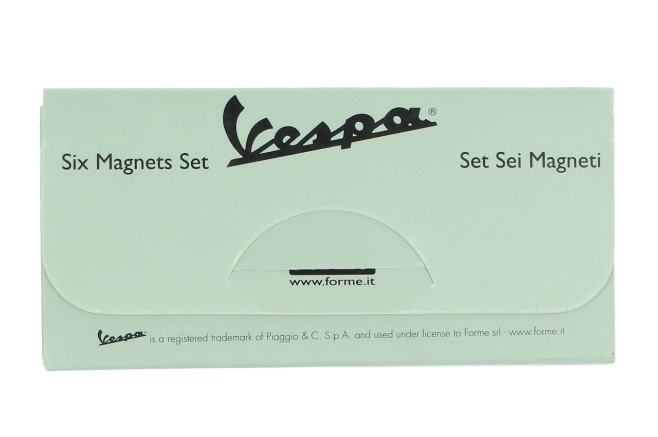 Vespa magneet, 6 stuks