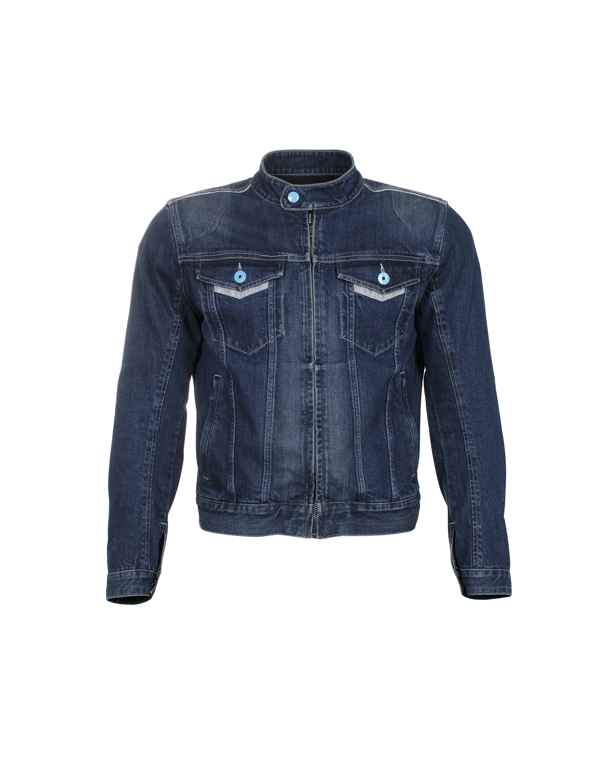 Vespa Jas Denim Polyester Blauw
