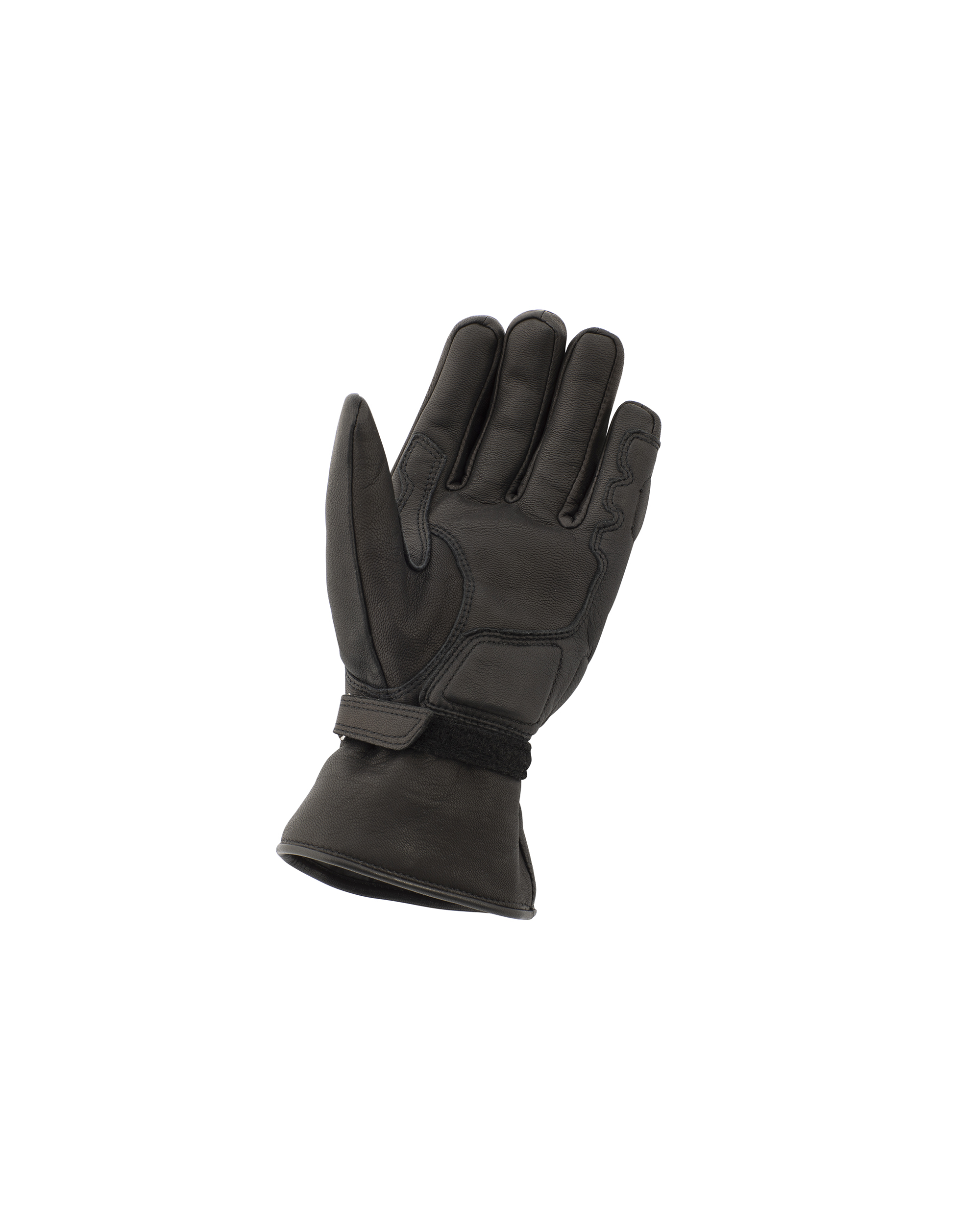 Vespa 3/4 winterhandschoenen leer zwart