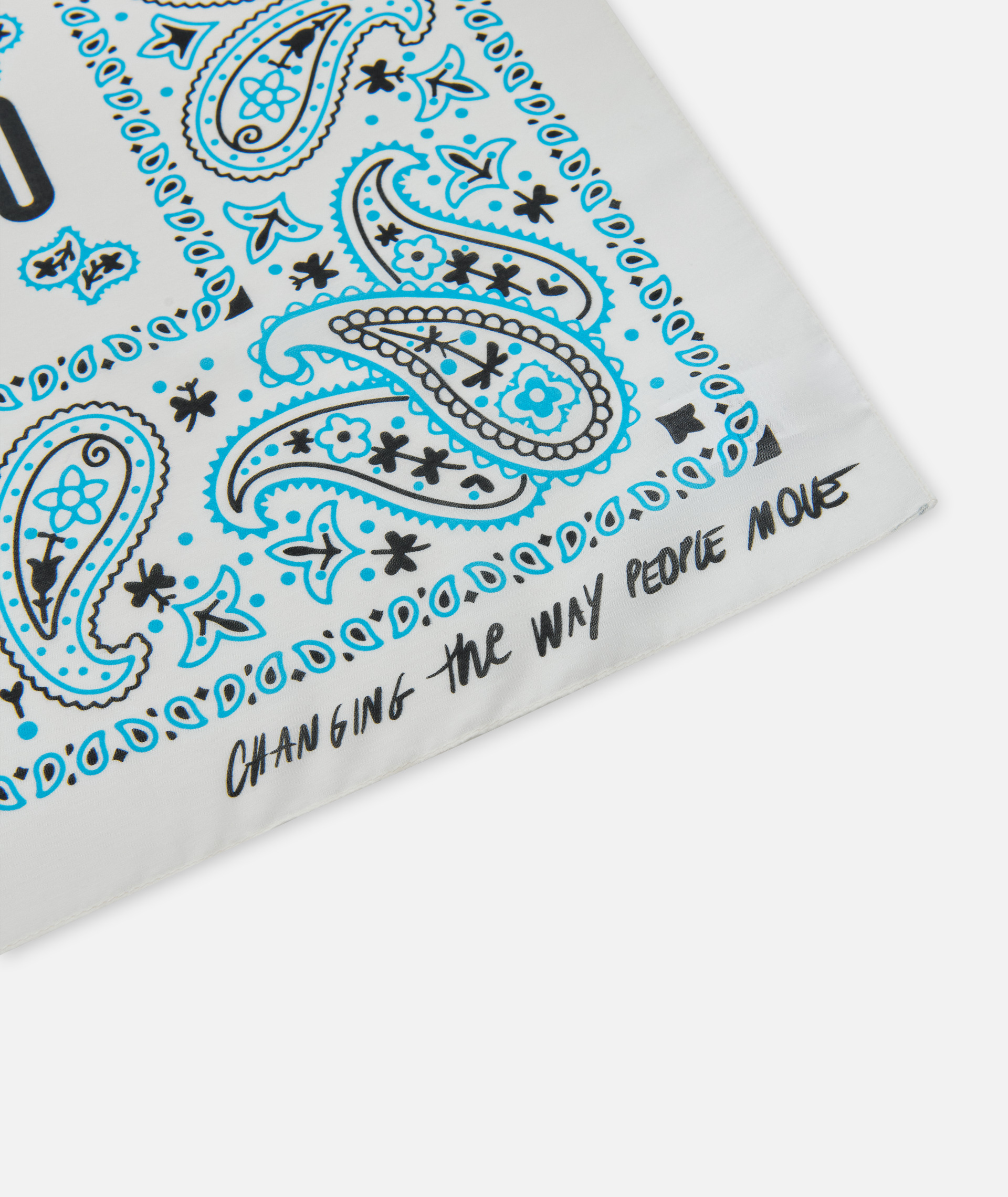 Vespa bandana "140 jaar Piaggio" wit blauw