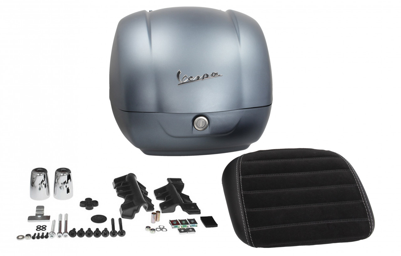 Originele topkoffer grijs voor Vespa Sei Giorni