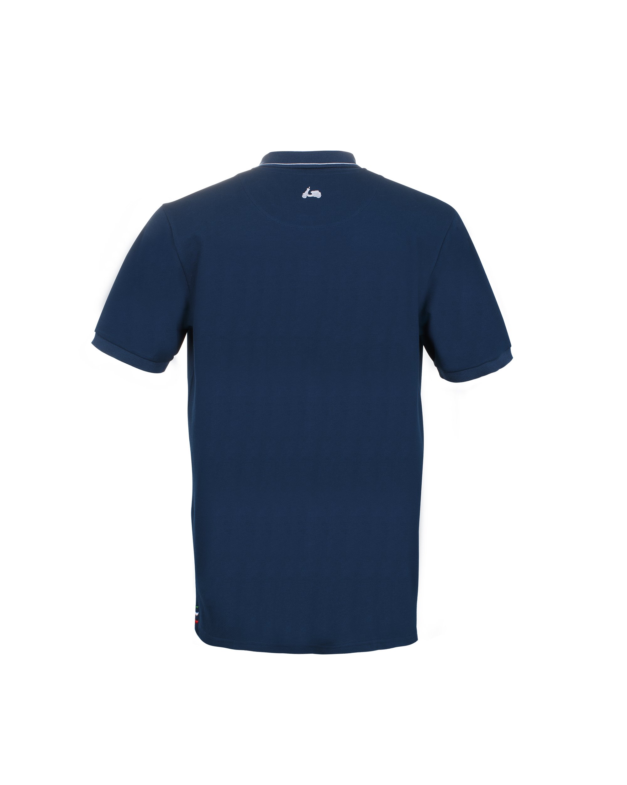 Vespa Polo Shirt Graphic Heren Blauw