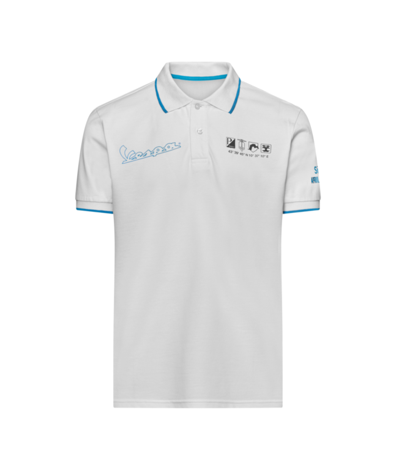 Vespa-poloshirt Holy white DEC-collectie