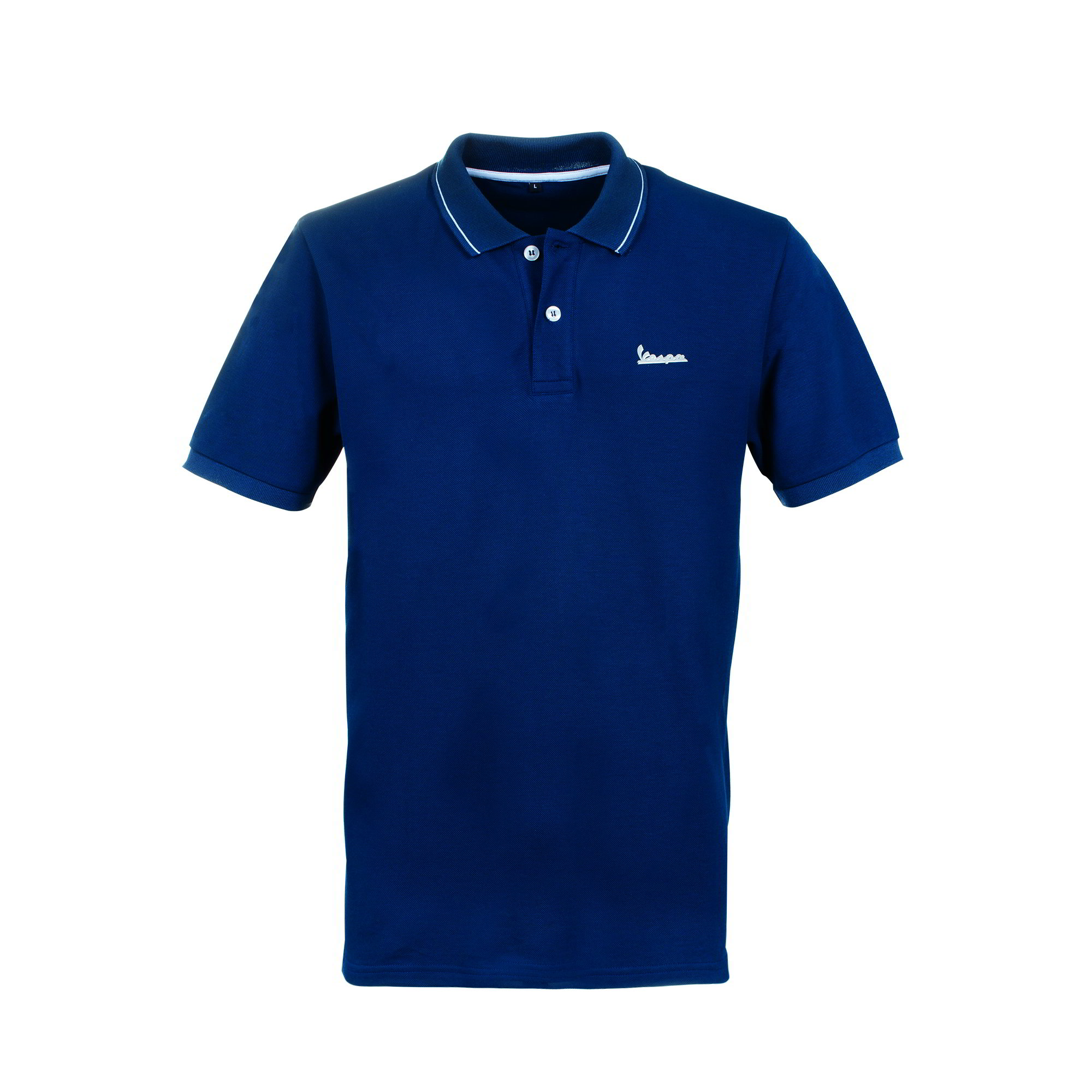 Vespa Polo Shirt Graphic Heren Blauw