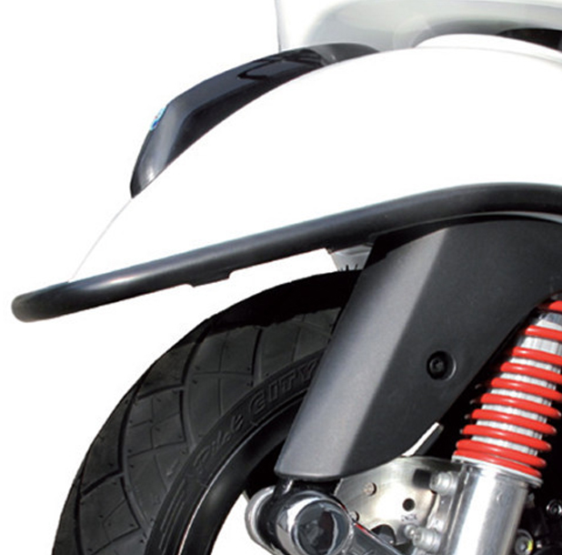 Spatbord zwart mat Vespa S