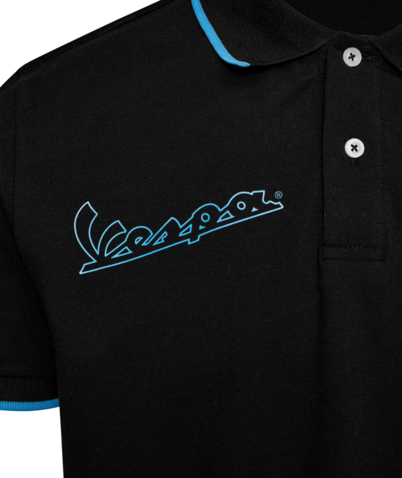 Vespa-poloshirt zwart DEC-collectie