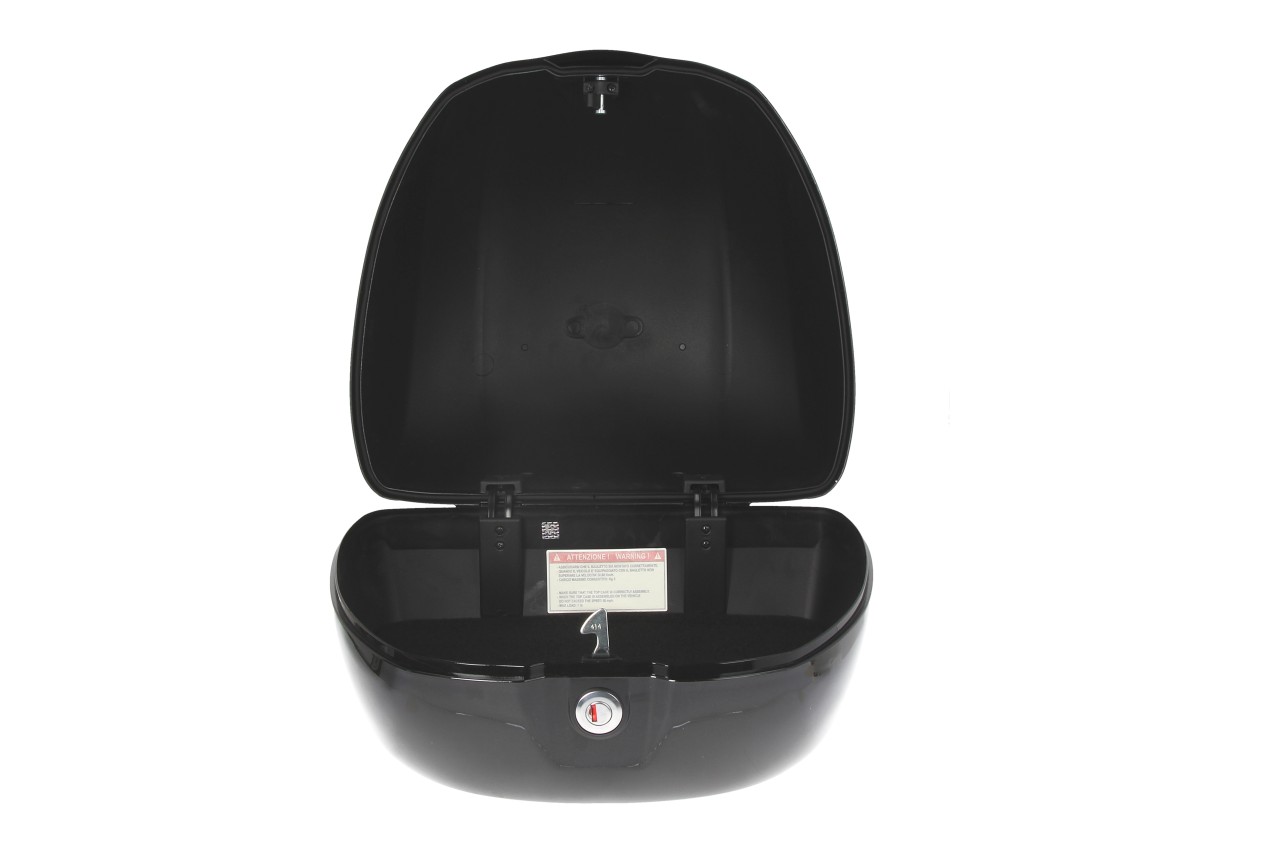Vespa-topkoffer 32 l, glanzend zwart Nero Cosmo (98/A) zonder rugkussen