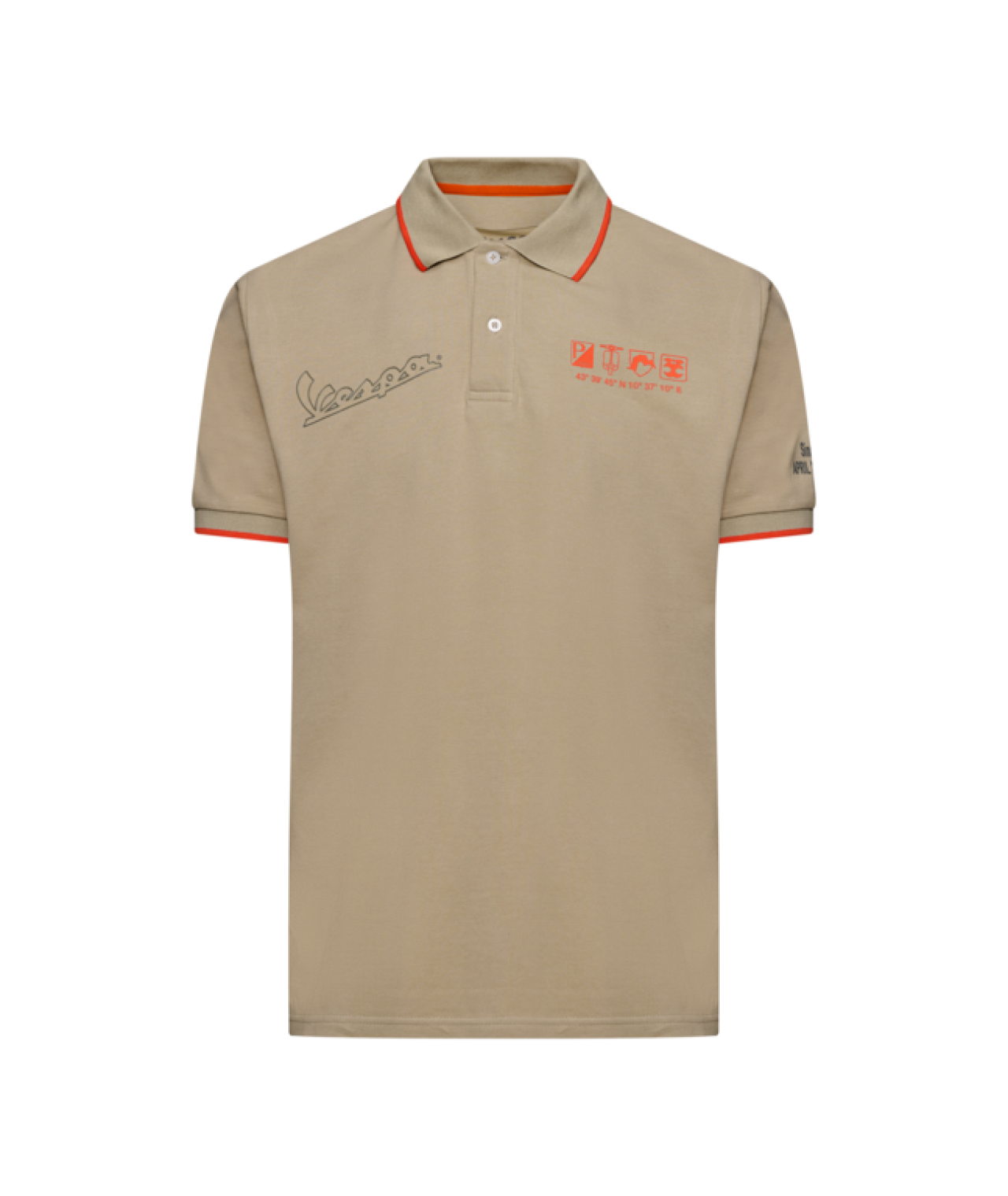 Vespa Polo-shirt Nomad beige DEC-collectie
