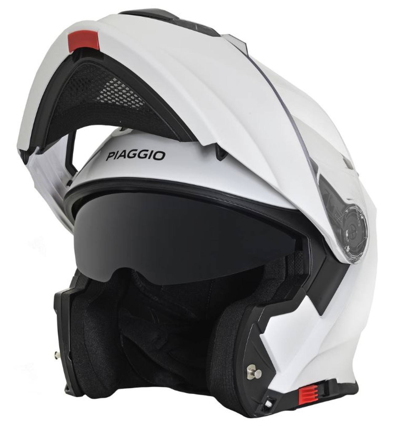 Piaggio modulaire helm wit glanzend