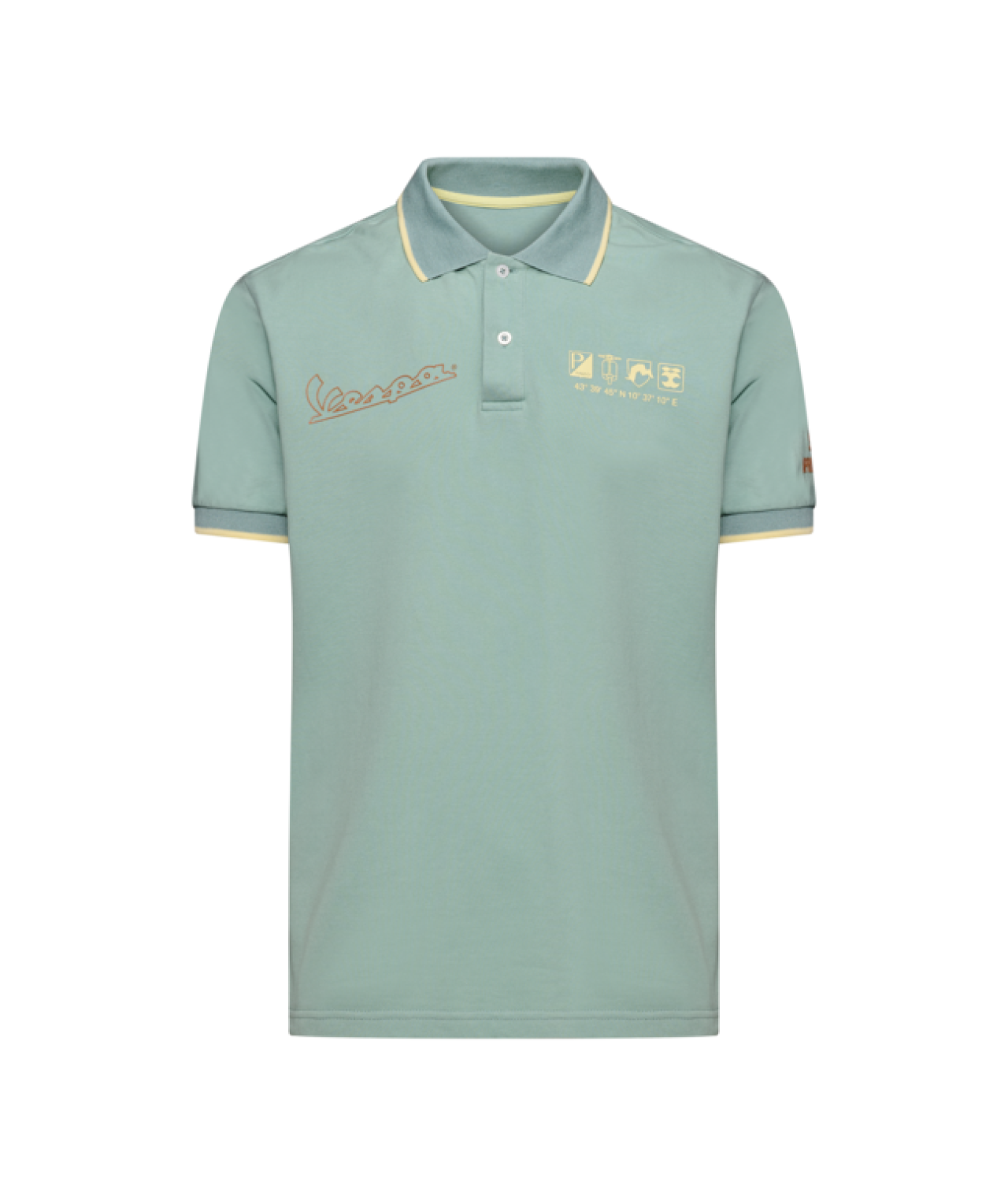 Vespa-poloshirt Origin groen DEC-collectie