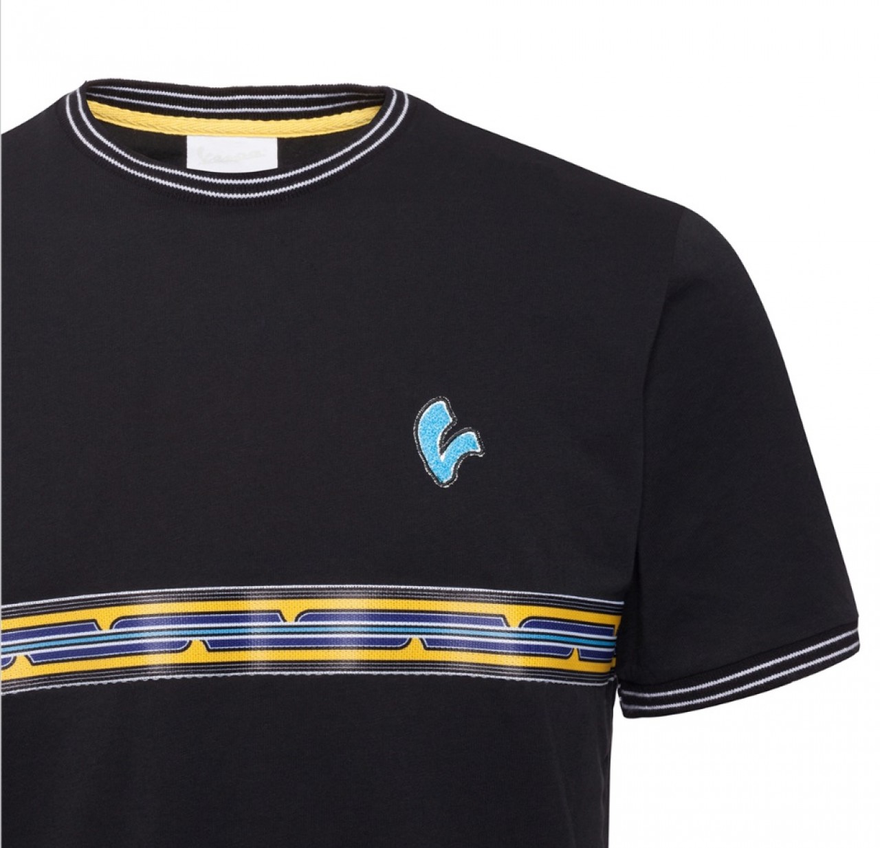 Vespa T-Shirt V-Strepen Heren