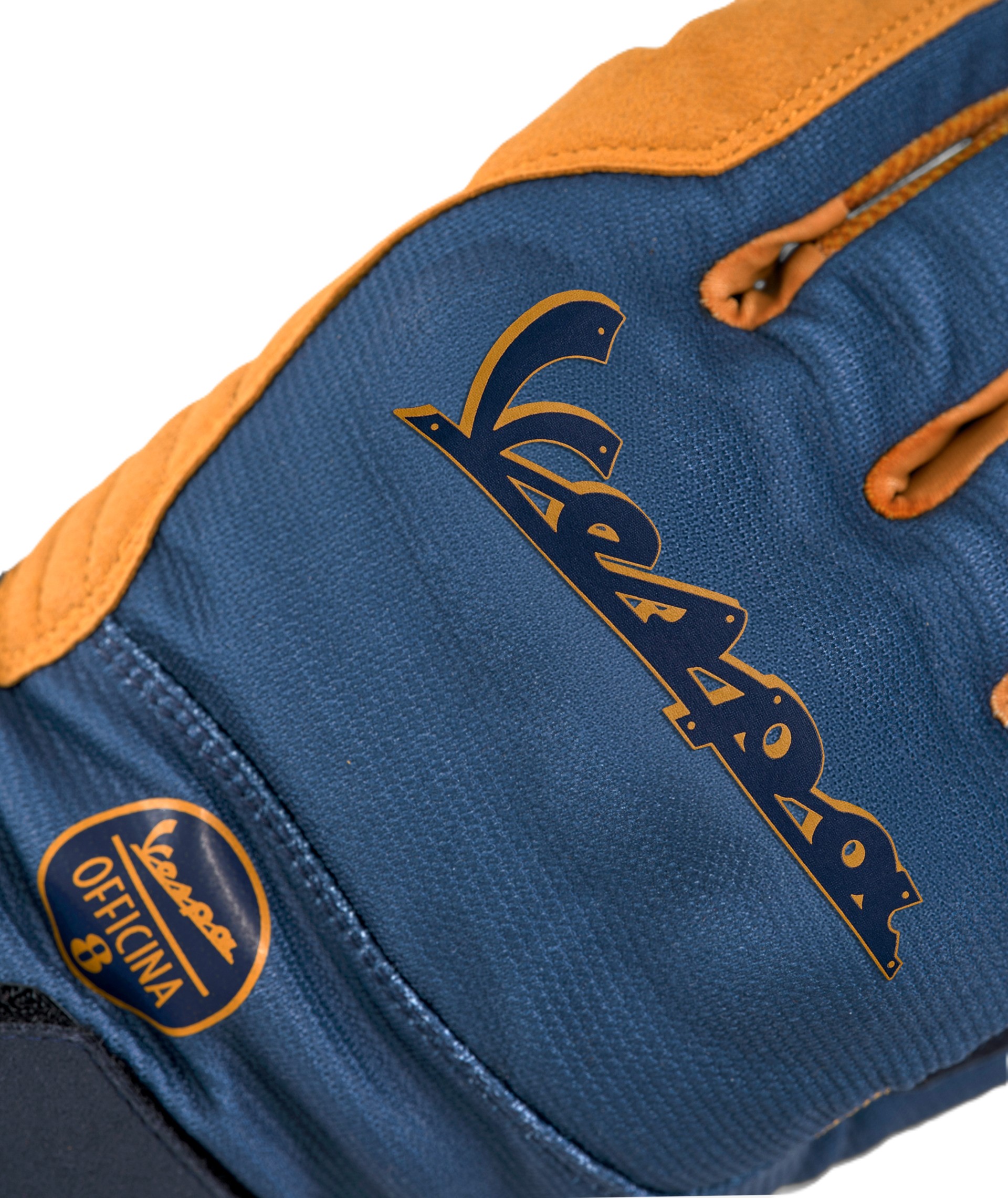 Vespa handschoenen Officina 8 blauw geel