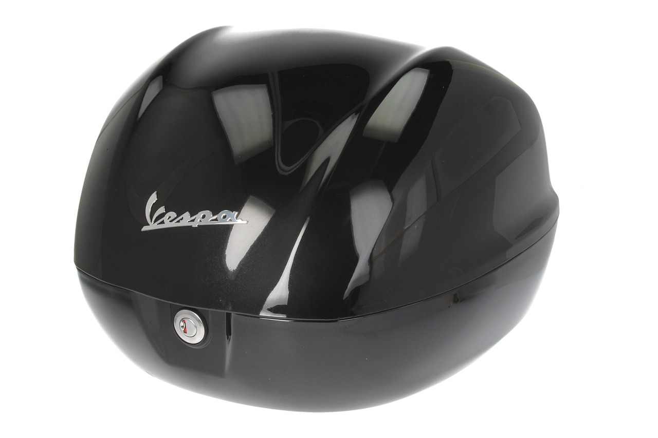 Vespa-topkoffer 32 l, glanzend zwart Nero Cosmo (98/A) zonder rugkussen