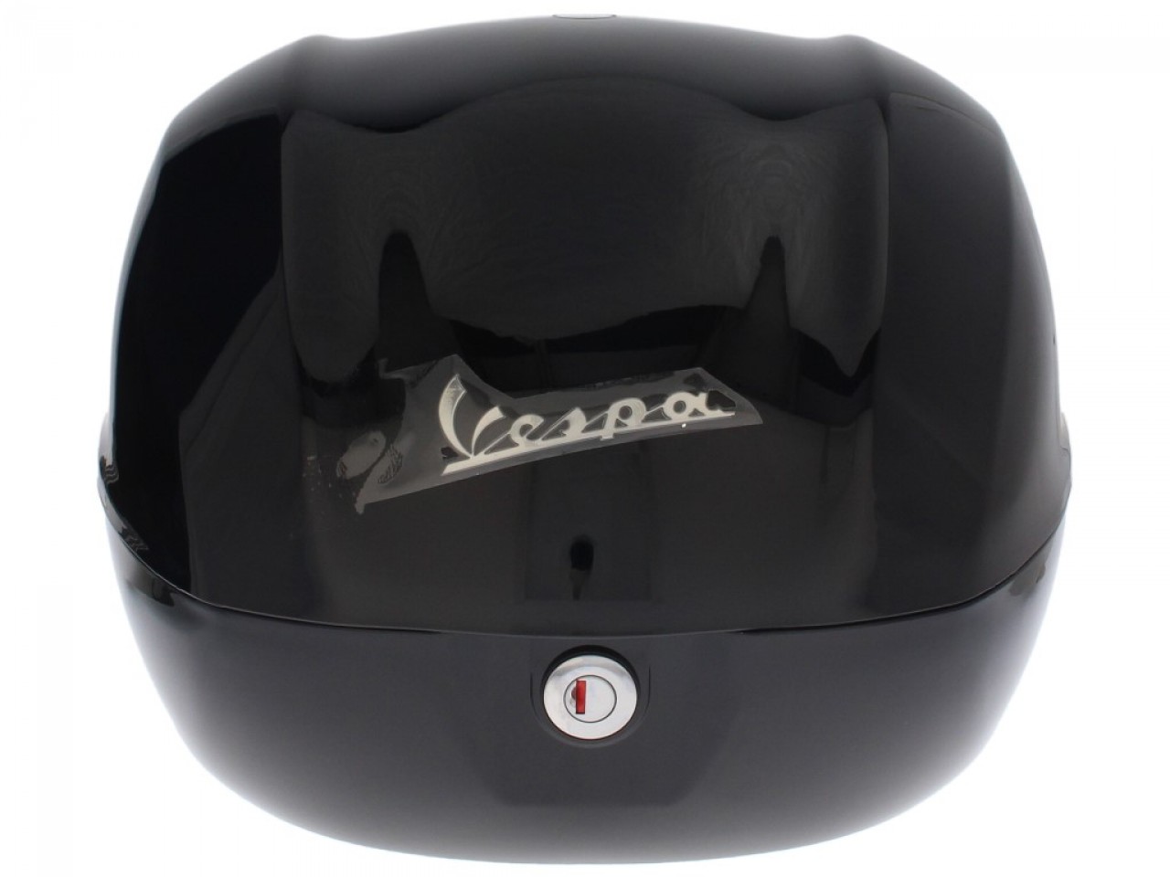 Vespa-topkoffer 32 l, glanzend zwart 094, zonder rugleuning