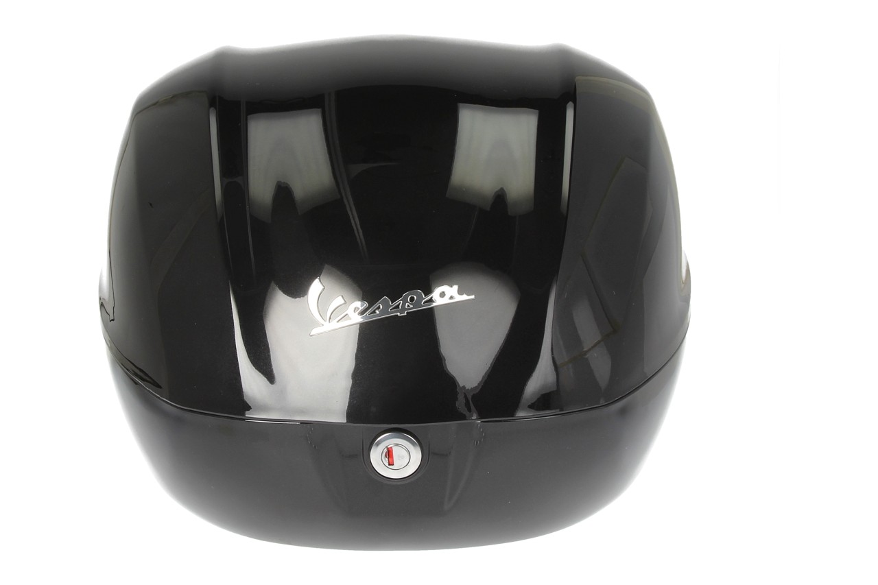 Vespa-topkoffer 32 l, glanzend zwart Nero Cosmo (98/A) zonder rugkussen