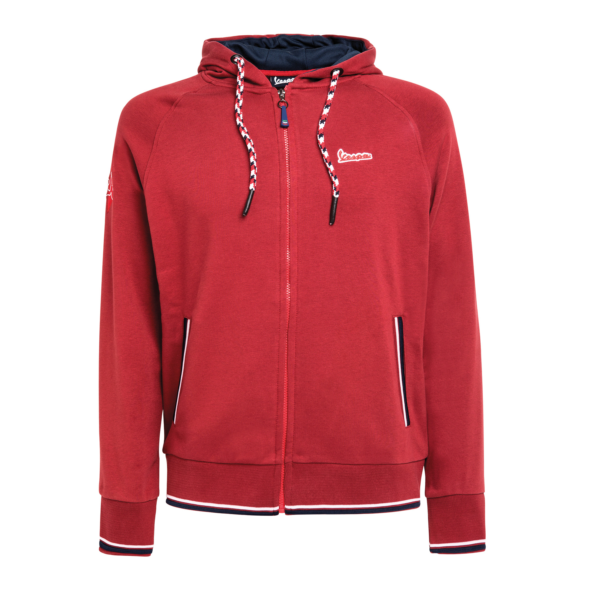 Vespa Sweat Shirt Modernist Katoenen Jas Heren Rood