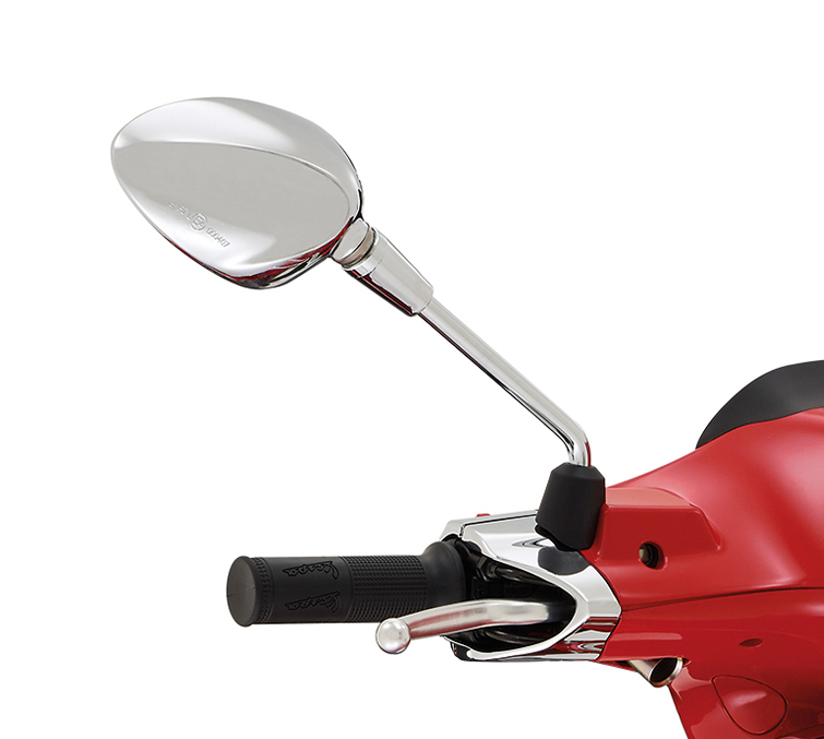 Spiegel rechts chroom voor Vespa Sprint 50-150cc 2T/4T