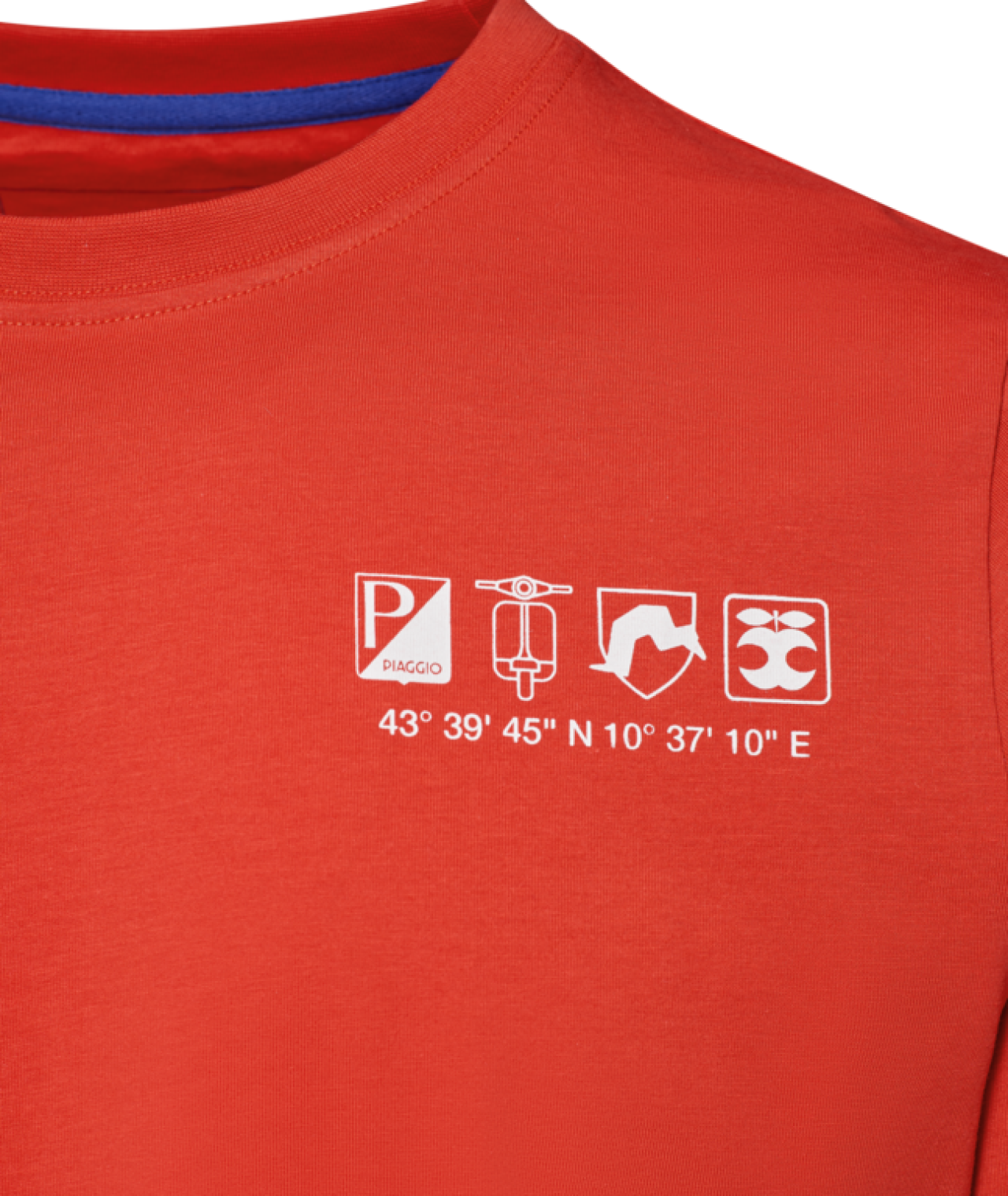 Vespa T-shirt Flame orange DEC-collectie