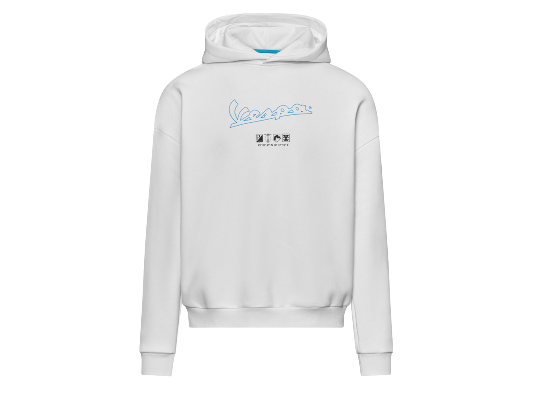 Vespa-hoodie wit DEC-collectie