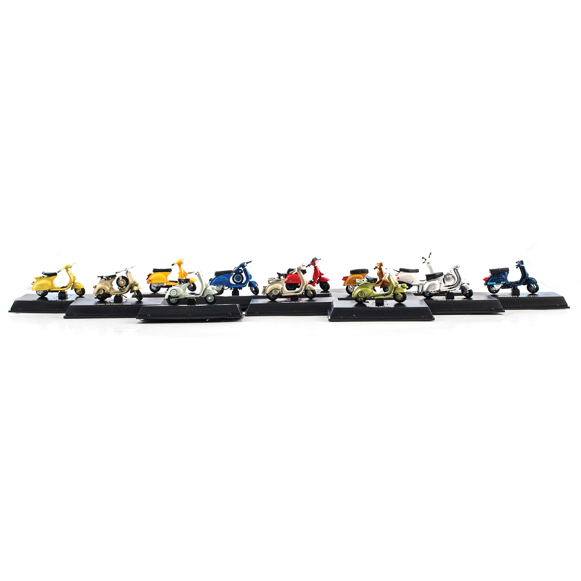Vespa voertuigmodellen 1:32 set 24 stuks