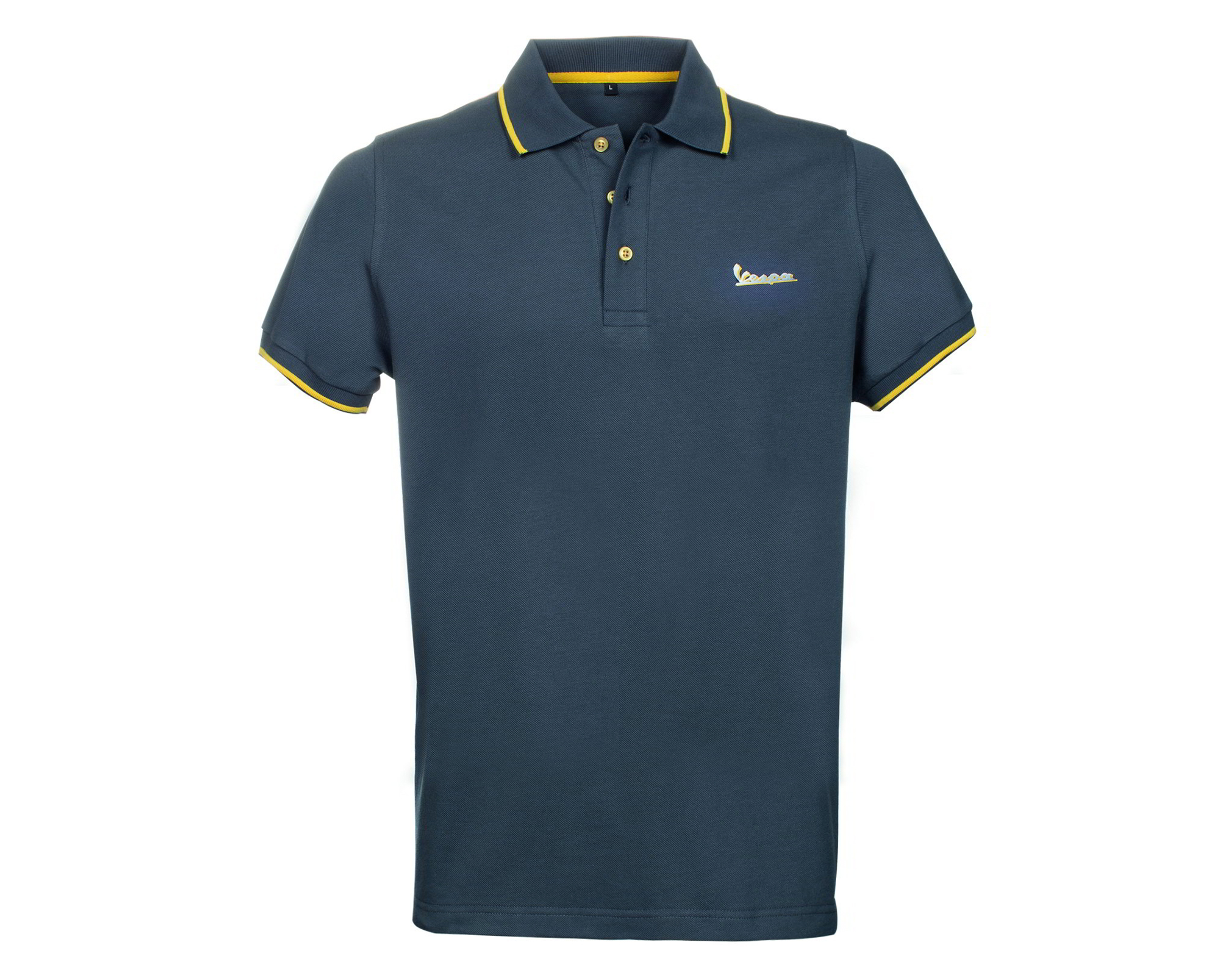 Vespa Polo Shirt Graphic Heren Grijs