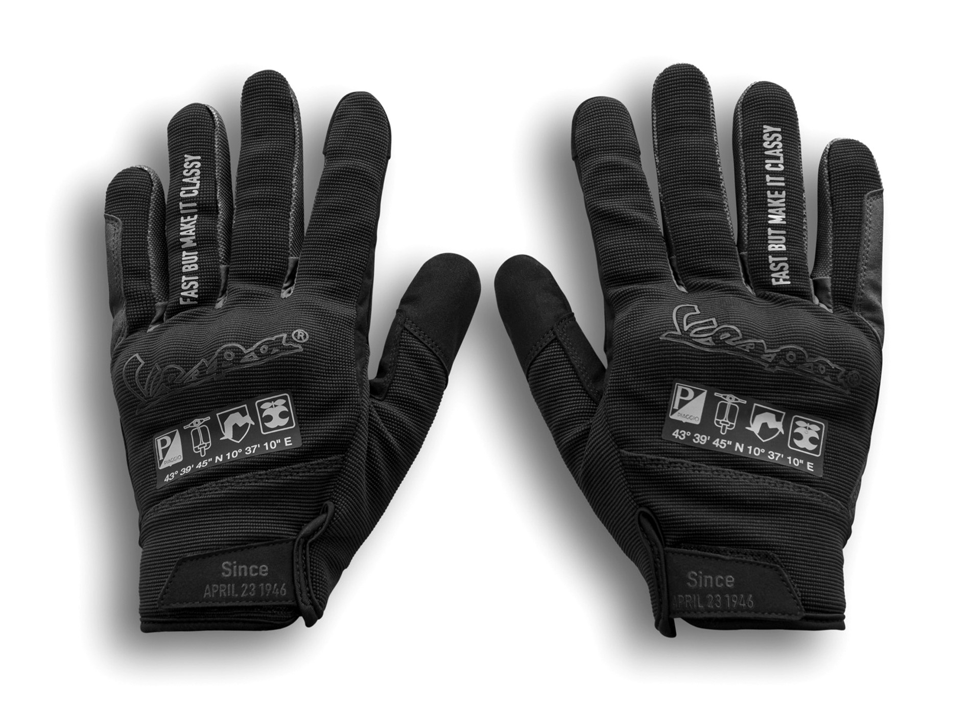Vespa handschoenen zwart DEC