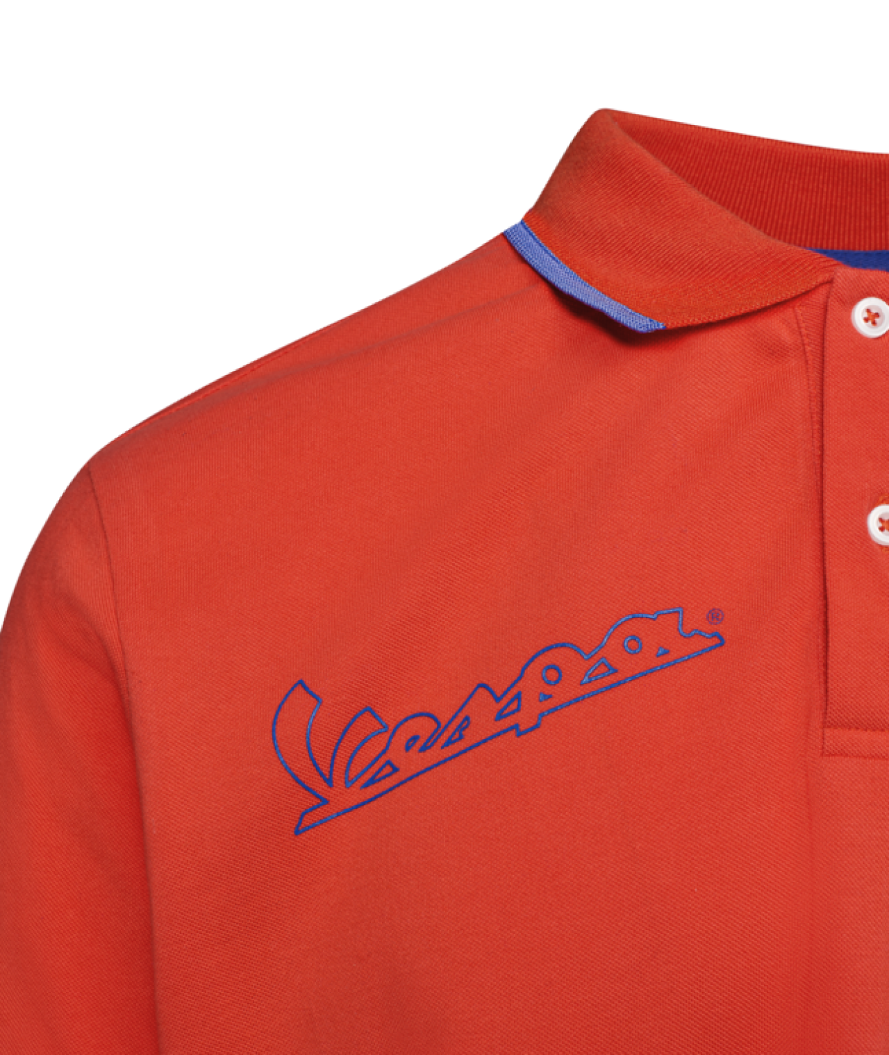 Vespa-poloshirt Flame orange DEC-collectie