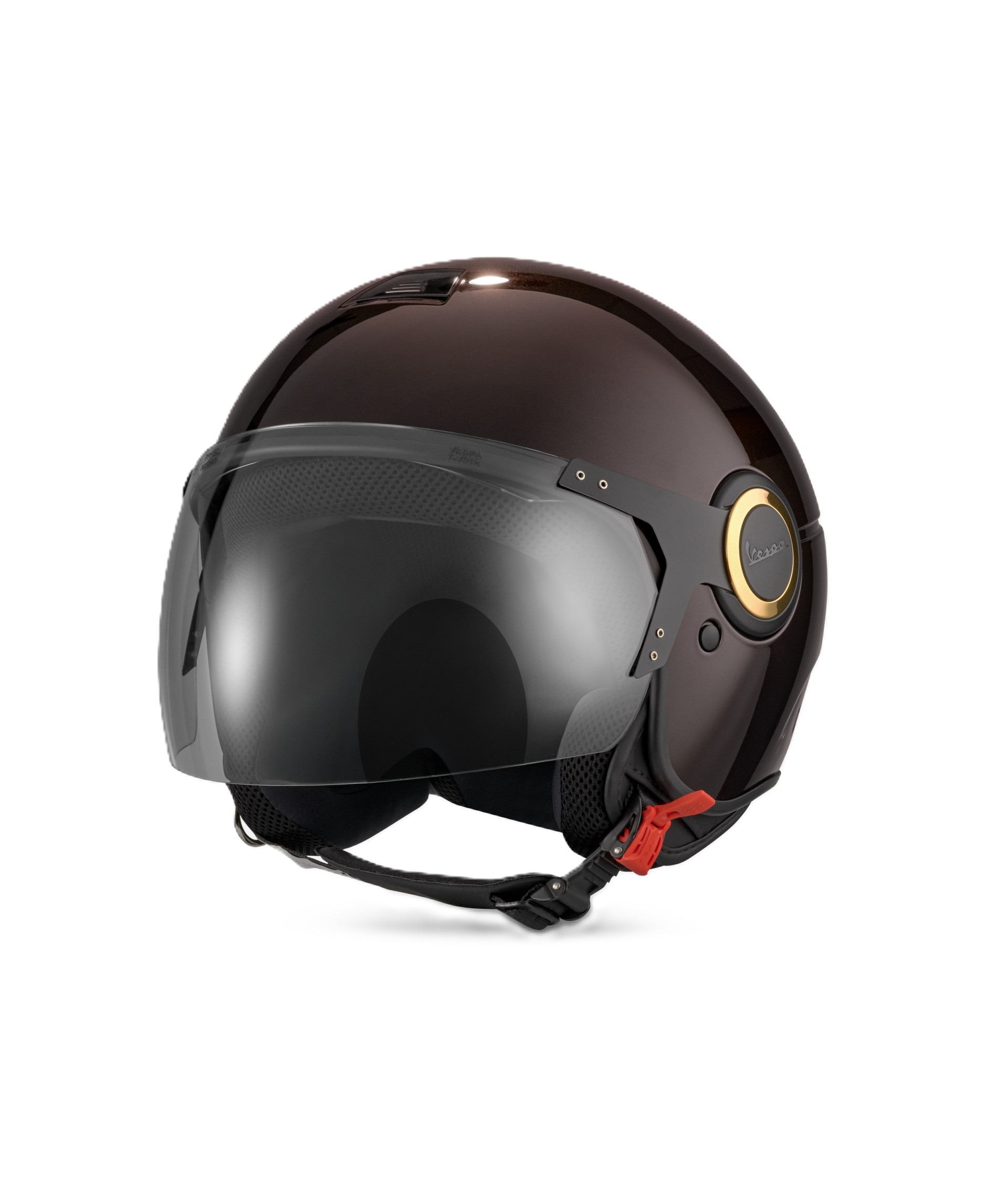 Vespa jethelm Demi Jet 946 Horse, glanzend bruin
