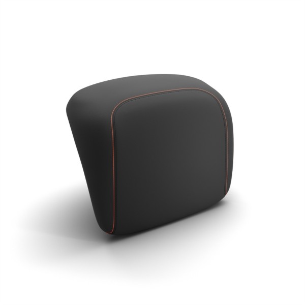 Originele rugsteun voor Vespa GTS/GTV topkoffer - zwart, oranje stiksels