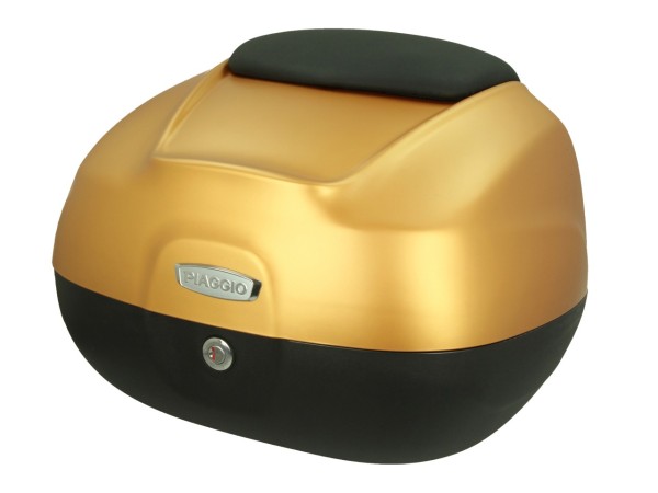 Topkoffer 37 l met rugleuning voor Piaggio Medley Sport 125/200 (24-25) - mat geel metallic L10