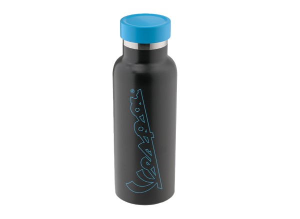 Vespa drinkfles zwart blauw
