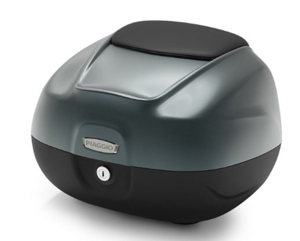 Topkoffer 37 l met rugleuning voor Piaggio MP3 HPE 400 Sport (2022) - grigio titanio 742/B