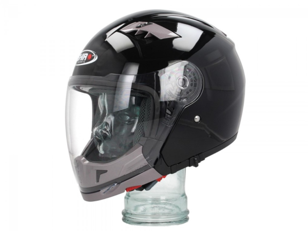 Shiro modulaire helm, SH414, systeem, zwart
