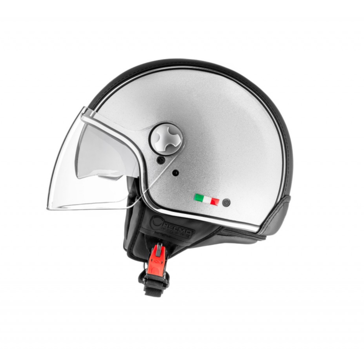 Helmo Milano Demi Jet, PelleDura Premium, zilver, glitter