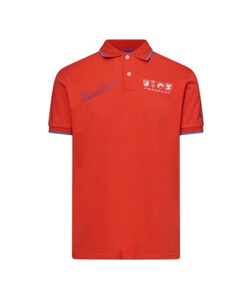 Vespa-poloshirt Flame orange DEC-collectie