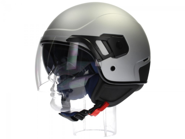 Piaggio PJ Jet helm grijs, mat