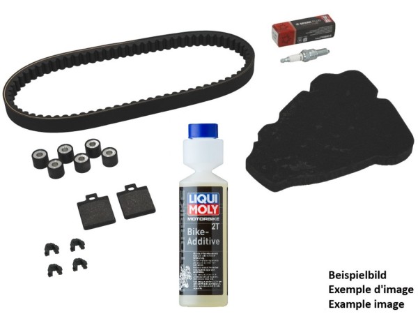 Inspectiekit Premium (OEM) met remblokken + additief Vespa LX 50 4T 2005-2009