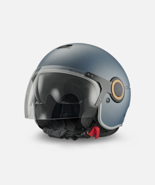 Vespa jethelm Officina 8 matblauw