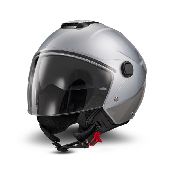 Piaggio jethelm Demi Jet UL01 glanzend grijs