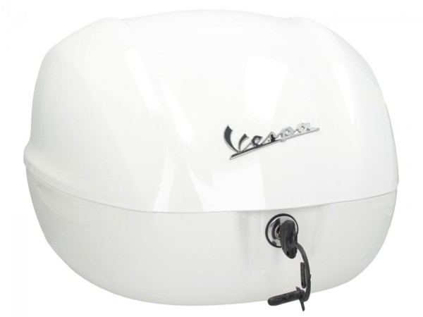Vespa-topkoffer 32 l, glanzend wit 544, zonder rugleuning
