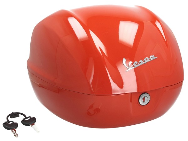 Vespa-topkoffer 32 l, glanzend oranje, A11, zonder rugleuning