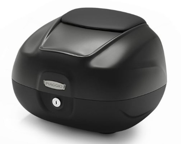 Topkoffer 37 l met rugleuning voor Piaggio MP3 HPE RST 400 Sport - matzwart 93/B