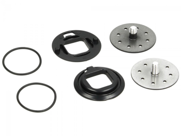 Vizier mechaniek, zwart voor Piaggio Demi Jet helm, Carbonskin