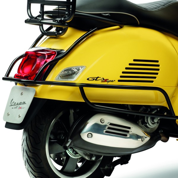 Original Vespa GTS Valbeugelset Achter, zwart