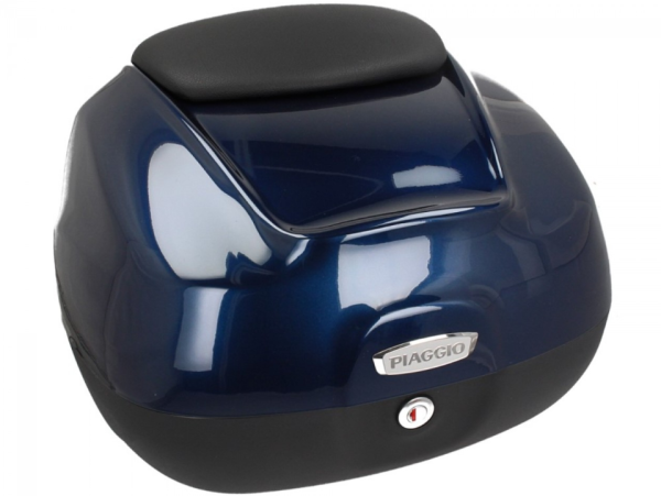 Topkoffer 37 l met rugleuning voor Piaggio Medley 125/150 (16-18) - blue midnight 222/A